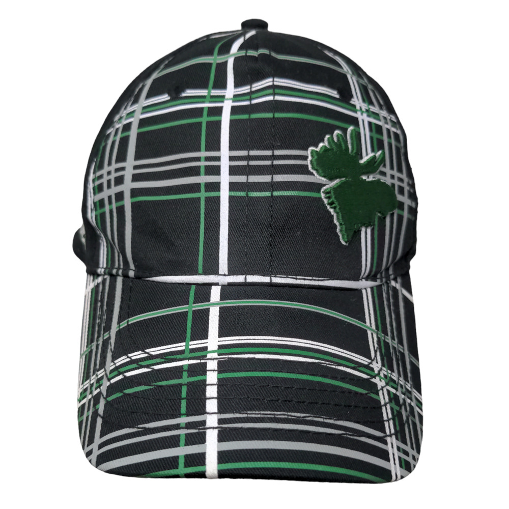 Karbon Men's Moosehead Snapback Hat Black One Size Embroidered Logo Cotton